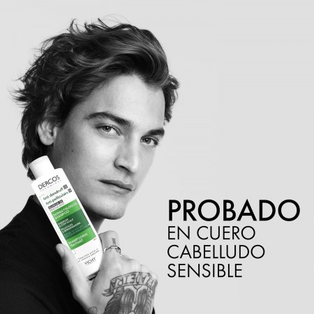 DERCOS TECHNIQUE CHAMPU ANTICASPA CABELLO GRASO 390 ML