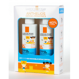 LA ROCHE POSAY ANTHELIOS UVMUNE 400 DUPLO SPRAY INVISIBLE DERMO- PEDIATRICO 2 X 200ML