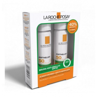 ANTHELIOS DUPLO BRUMA DE ROSTRO ANTIBRILLO SPF50+ BRUMA INVISIBLE 2 X 75ML