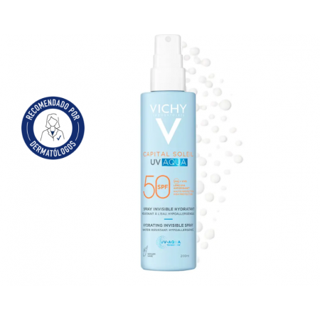 VICHY CAPITAL SOLEIL UV AQUA SPF50+ SPRAY HIDRATANTE INVISIBLE 200 ML