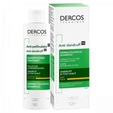 DERCOS CHAMPU DS ANTICASPA SECA 200 ML