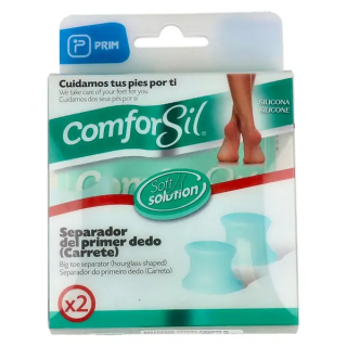 COMFORSIL SEPARADOR DE DEDOS DE SILICONA TALLA PEQUEÑA 2 UNIDADES