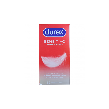 DUREX SENSITIVO SUPER FINO REGULAR FIT 12 PRESERVATIVOS