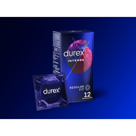 DUREX INTENSE REGULAR FIT 12 PRESERVATIVOS