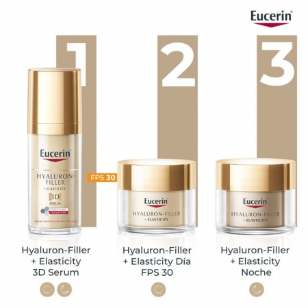 EUCERIN PACK HYALURON FILLER ELASTICITY CREMA DIA FPS30 50ML + HYALURON-FILLER CONTORNO DE OJOS 15ML