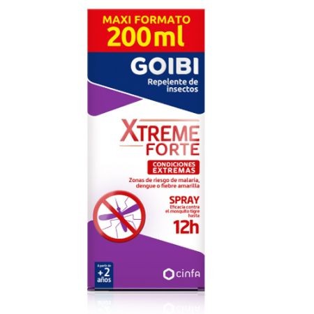 GOIBI XTREME FORTE REPELENTE DE INSECTOS MAXI FORMATO SPRAY 200 ML