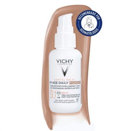 VICHY CAPITAL SOLEIL UV-AGE DAILY SPF50+ PIGMENT CON COLOR TONO MEDIO 40 ML