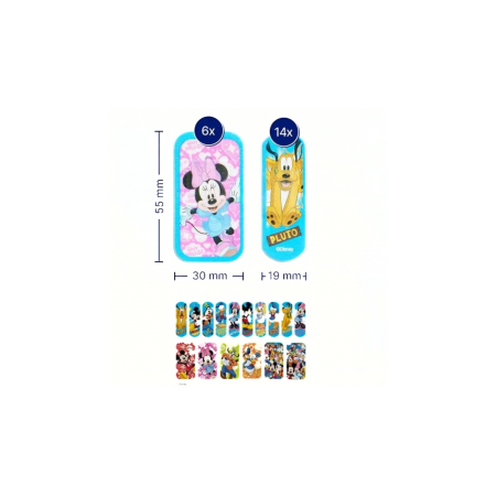 HANSAPLAST DISNEY APOSITO ADHESIVO MICKEY MOUSE 20 UNIDADES