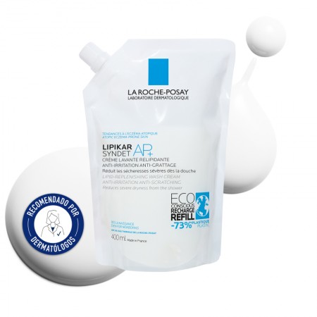 LA ROCHE POSAY LIPIKAR SYNDET AP+ CREMA LAVANTE ECO RECARGA 400 ML