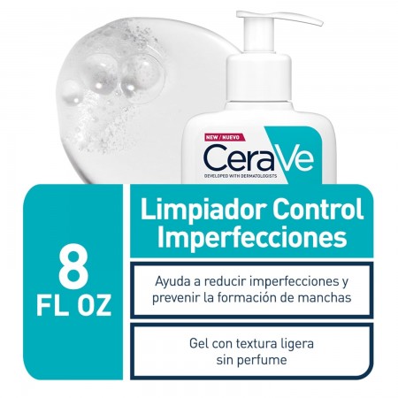 CERAVE LIMPIADOR CONTROL IMPERFECCIONES PIEL ACNEICA GEL 473ML