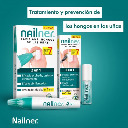 PACK NAILNER LAPIZ ANTIHONGOS UÑAS 2EN1 4ML + REGALO NAILNER ULTIMATE FORTALECEDOR 10ML