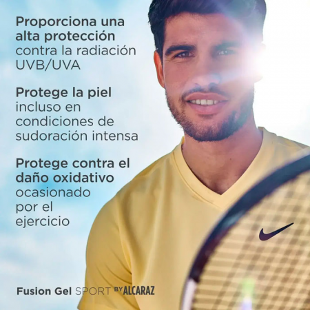 ISDIN FOTOPROTECTOR FUSION GEL SPORT BY ALCARAZ SPF 50 GEL REFRESCANTE 100 ML