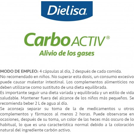 CARBOACTIV (CARBON ACTIVO) ALIVIO DE LOS GASES 60 CAPSULAS
