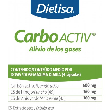 CARBOACTIV (CARBON ACTIVO) ALIVIO DE LOS GASES 60 CAPSULAS