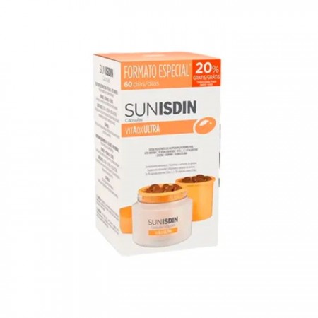 ISDIN SUNISDIN DUPLO CAPSULAS VITAOX ULTRA PREPARADOR SOLAR 2 X 30 CAPSULAS