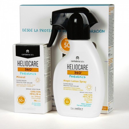 HELIOCARE 360º PACK PEDIATRICS FLUIDO MINERAL PEDIATRIC 50ML + ATOPIC LOTION SPRAY 250 ML