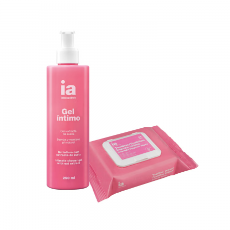 INTERAPOTHEK PACK GEL INTIMO 500ML + TOALLITAS HIGIENE INTIMA 24 UNIDADES