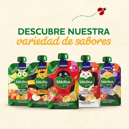 DANONE BLEDINA POUCH DE FRESA Y PLATANO 100 G