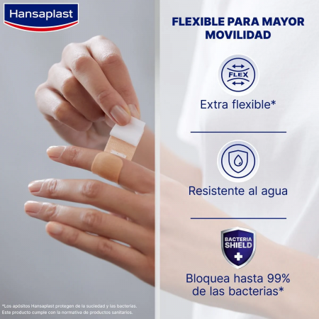 HANSAPLAST ELASTIC APOSITO ADHESIVO EXTRA FLEXIBLE RECORTABLE 1 M X 6 CM