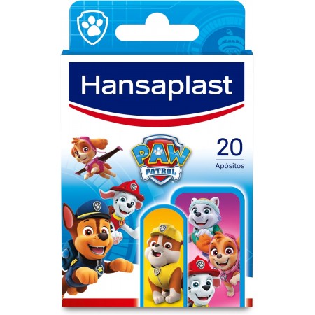 HANSAPLAST APOSITO ADHESIVO PAW PATROL 2 TAMAÑOS PATRULLA CANINA 20 TIRITAS