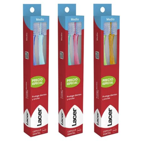 LACER DUPLO CEPILLO DENTAL ADULTO TECHNIC MEDIO 2 CEPILLOS