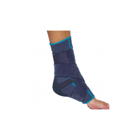 PRIM AQTIVO SPORT TOBILLERA ELASTICA CON ALMOHADILLAS MALEOLARES Y VENDAJE EN 8 TALLA M