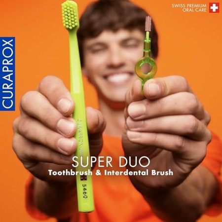 CURAPROX SUPERDUO CEPILLO SUAVE CS 5460 + CEPILLO INTERDENTAL CPS PRIME