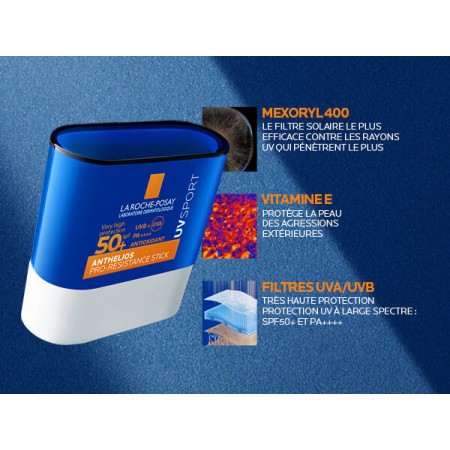 ANTHELIOS UVSPORT PRO-RESISTANCE STICK SPF50+ 10 ML
