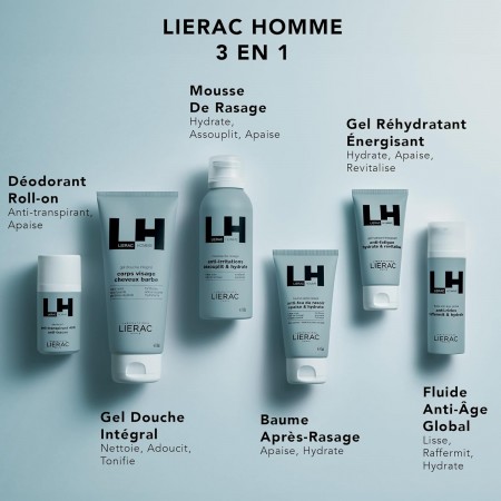 LIERAC HOMME PACK BALSAMO AFTER SHAVE 75ML + REGALO ESPUMA DE AFEITAR 50ML