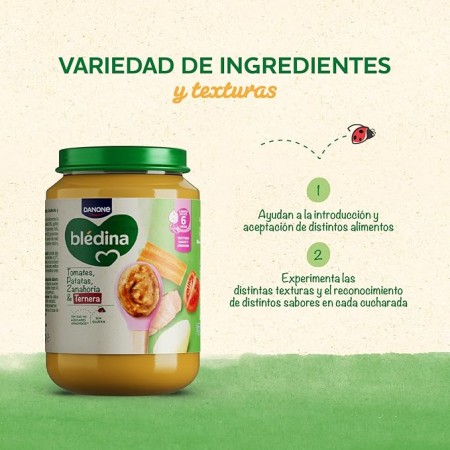 DANONE BLEDINA TARRITO DE TOMATES PATATAS ZANAHORIA Y TERNERA 200 G