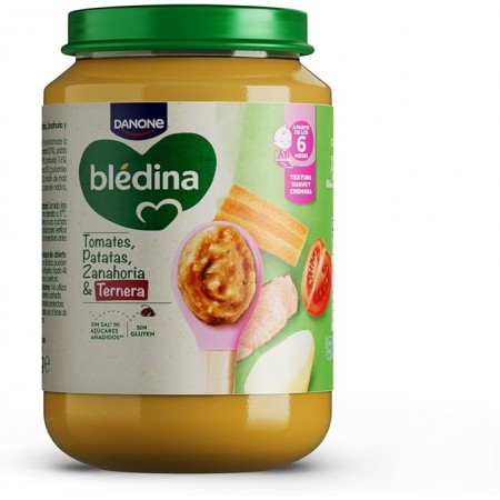 DANONE BLEDINA TARRITO DE TOMATES PATATAS ZANAHORIA Y TERNERA 200 G