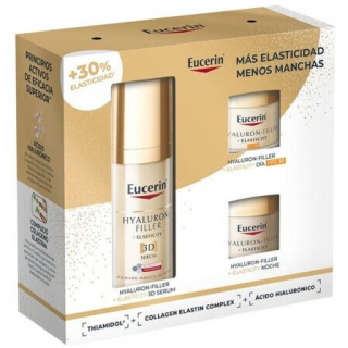 EUCERIN PACK HYALURON FILLER+ ELASTICITY 3D SERUM 30ML + 2 MINITALLAS CREMA DE DIA Y DE NOCHE