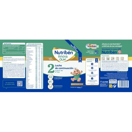 NUTRIBEN CONTINUACION 2 INNOVA 800 G