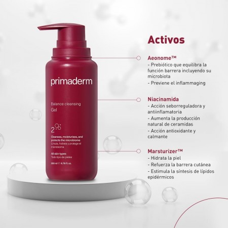 PRIMADERM BALANCE CLEANSING GEL LIMPIADOR 200 ML