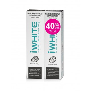 IWHITE DUPLO PASTA DENTAL BLANQUEADORA MANCHAS OSCURAS 2 X 75 ML
