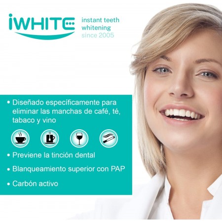 IWHITE KIT DE BLANQUEAMIENTO SUPREMO: 10 MOLDES + GRATIS PASTA DENTAL BLANQUEANTE NATURAL 75 ML