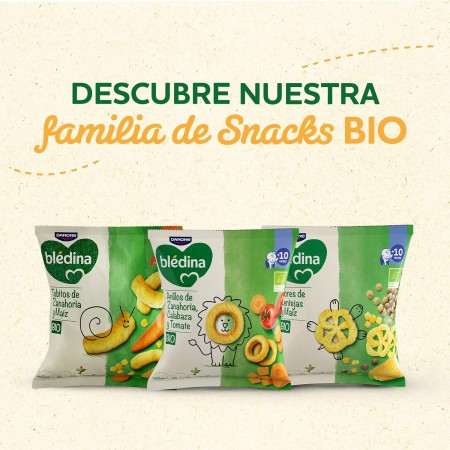 DANONE BLEDINA TUBITOS DE ZANAHORIA Y MAIZ BIO SNACK 20 G