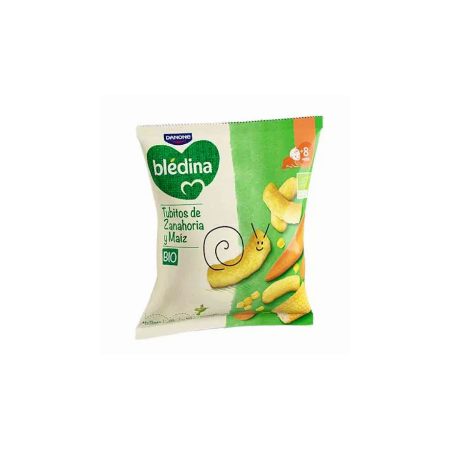 DANONE BLEDINA TUBITOS DE ZANAHORIA Y MAIZ BIO SNACK 20 G