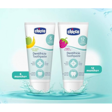 PASTA DENTAL INFANTIL CHICCO PACK AHORRO 50 + 50 ML SABOR FRESA