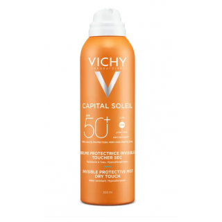 VICHY CAPITAL SOLEIL BRUMA PROTECTORA INVISIBLE SPF50 SPRAY TOQUE SECO 200 ML