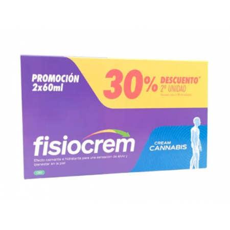 FISIOCREM CANNABIS DUPLO 2ºUD 30% CREMA 2 X 60ML