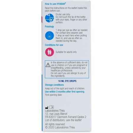 HYABAK SOLUCIÓN OFTALMICA HIDRATANTE 10 ML