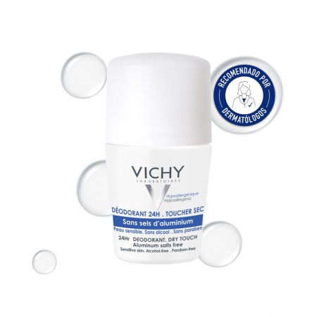 VICHY DESODORANTE 24H TACTO SECO PIEL SENSIBLE 50 ML