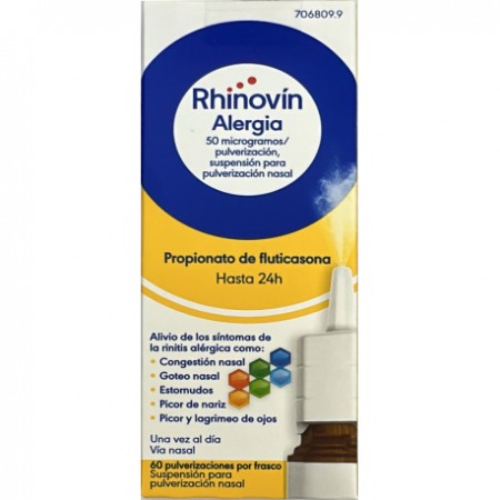 RHINOVIN ALERGIA (FLONASE) SPRAY NASAL 50 MICROGRAMOS/PULV SUSPENSION 60 PULVERIZACIONES