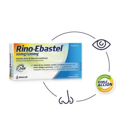 RINO EBASTEL 10/120 MG 7 CAPSULAS DE LIBERACION MODIFICADA