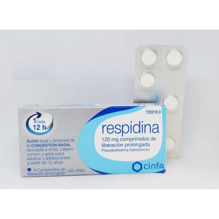 RESPIDINA 120 MG 14 COMPRIMIDOS LIBERACION PROLONGADA