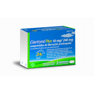 CLARITYNE PLUS 10/240 MG 7 COMPRIMIDOS LIBERACION PROLONGADA