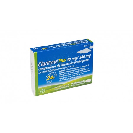 CLARITYNE PLUS 10/240 MG 7 COMPRIMIDOS LIBERACION PROLONGADA