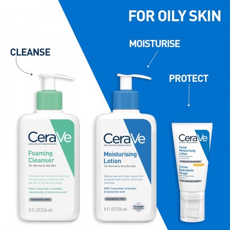 CERAVE GEL LIMPIADOR ESPUMOSO 236 ML