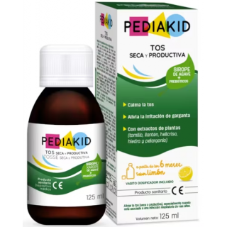 PEDIAKID TOS SECA Y PRODUCTIVA SABOR LIMON 125 ML